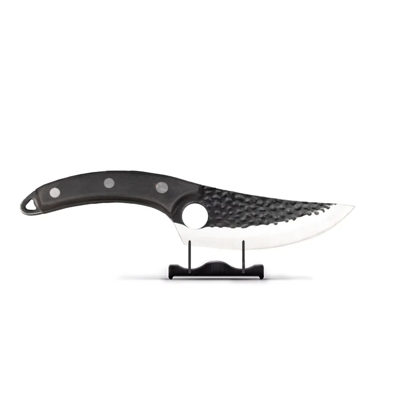 Hammered RVS Gladiator Series - Uitbeenmes met holster KookGigant