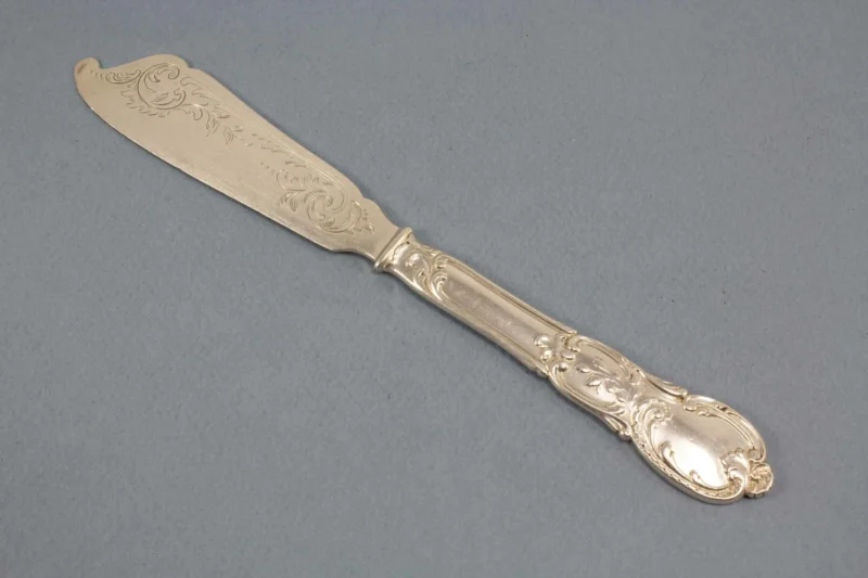 Hübsches Käsemesser, 800er Silber, Wilkens - Löffelland