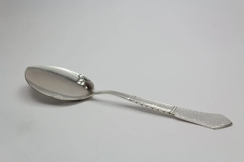 Beautiful pastry server, silver plated, pie server, Denmark, Art Nouveau, hammered, antique, decoration, Danish, silvered cutlery, Vintage