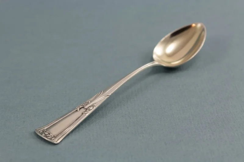 Mocha spoon, demi tasse spoon, art deco, silver, coffee break, 800, solid silver, Lutz & Weiss, spoon, vintage cutlery, silverware, spoon