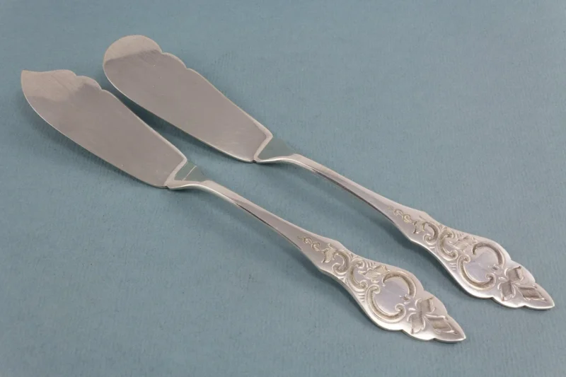 Buttermesser und Käsemesser, Messer- Set von Koch und Bergfeld im Ostfriesenmuster