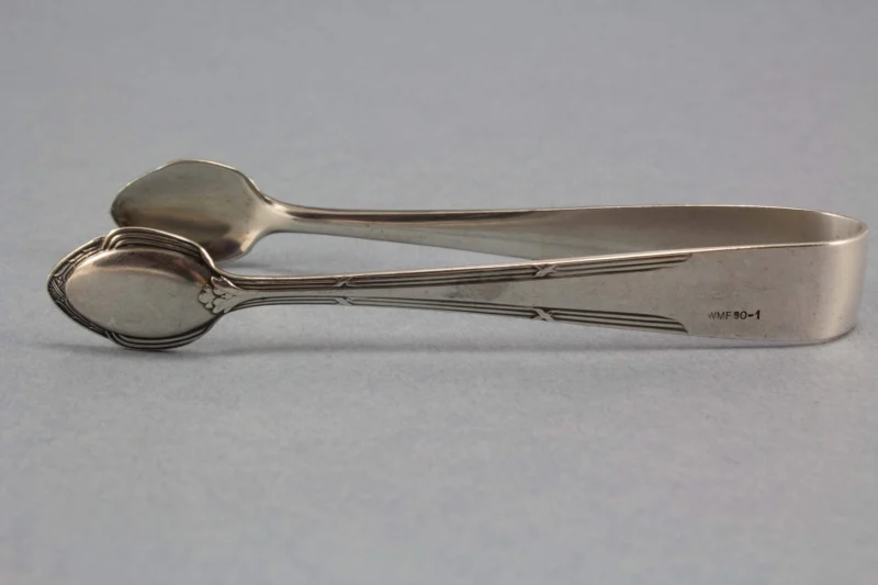 Sugar tongs, Art Nouveau, old tongs, silver-plated, WMF 200, antique