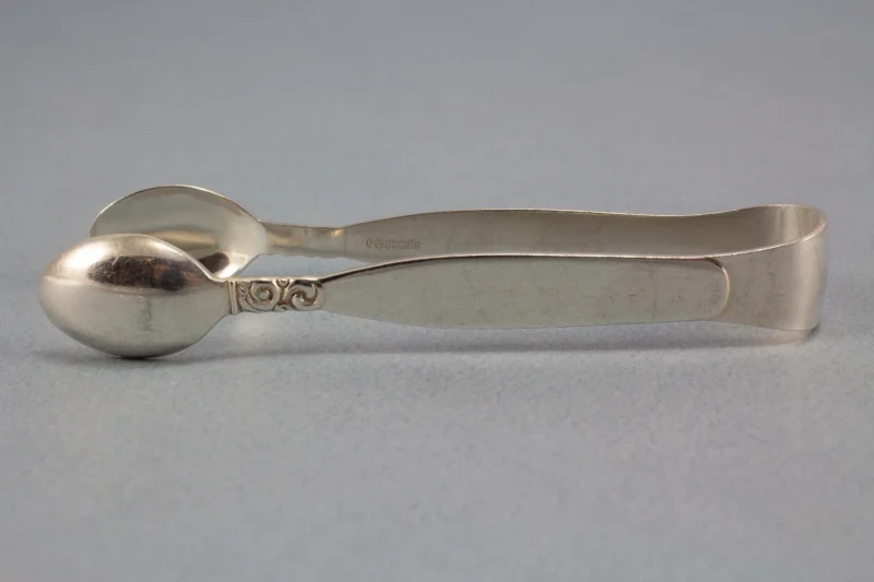 Silber- Zuckerzange aus 800er Silber, Hanseatische SIlberwarenfabrik, HTB