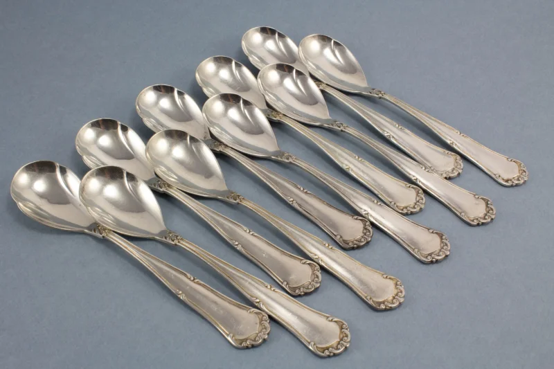 10 seltene Jugendstil - Eislöffel, Wellner