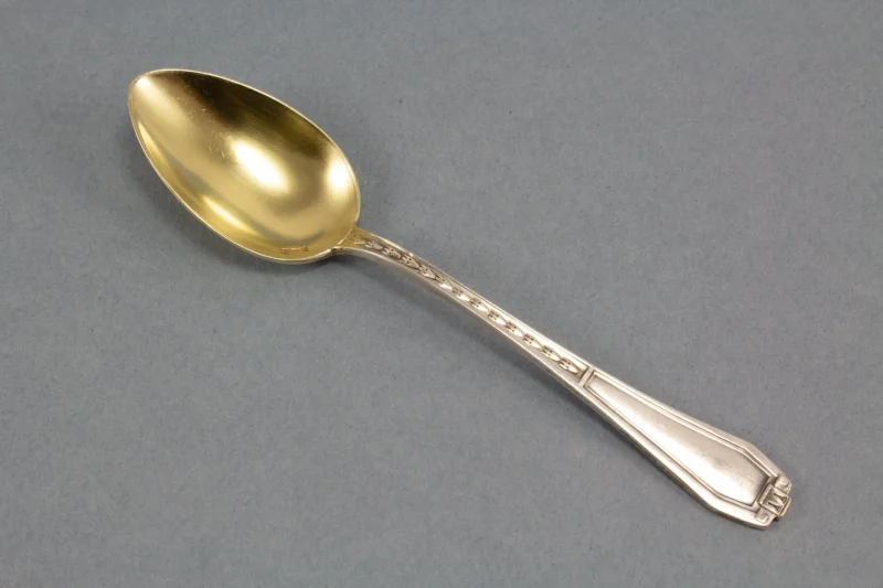 Art Deco Mokkalöffel 800er Silber, Jezler und Cie