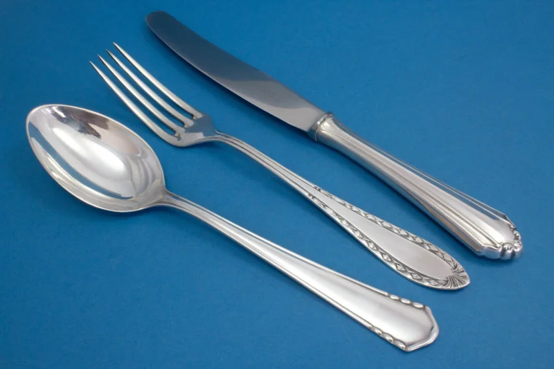 Besteck Set, versilbert, Messer, Gabel,Löffel, Mix and Match