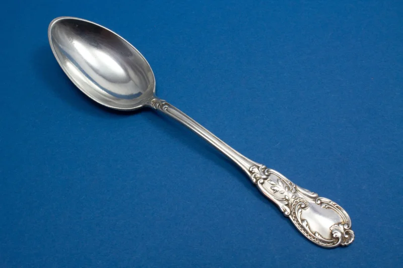Jugendstil Teelöffel 800er Silber von Wilkens mit edler Gravur
