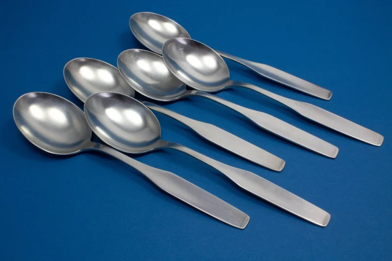 6 schöne Esslöffel, Tafellöffel, WMF Art Deco, Löffel, WMF 3600