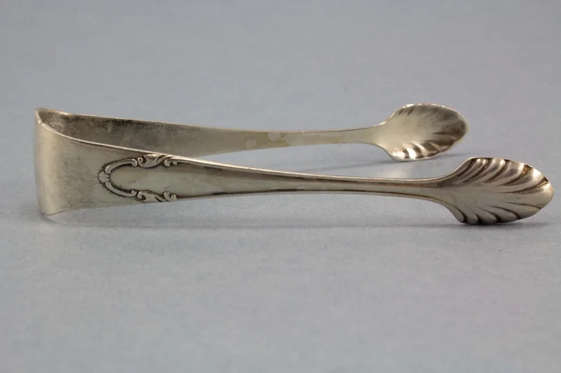 Sugar tongs, 800 silver, Art Nouveau