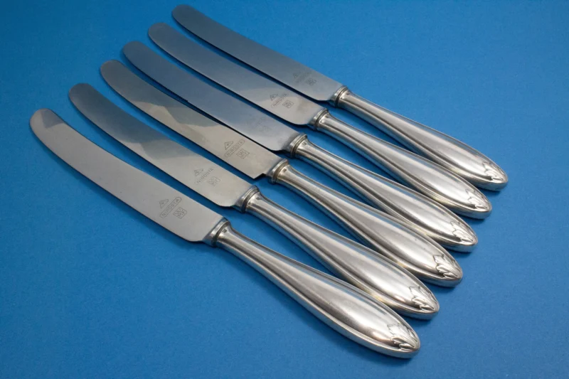 6 Tafelmesser, WMF 1600 Akanthus