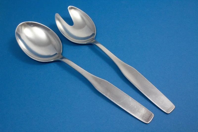 Salatbesteck, WMF 3600, Salatgabel, Salatlöffel, versilbert
