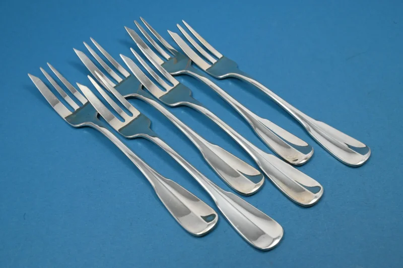 6 schöne Kuchengabeln, WMF Weimar