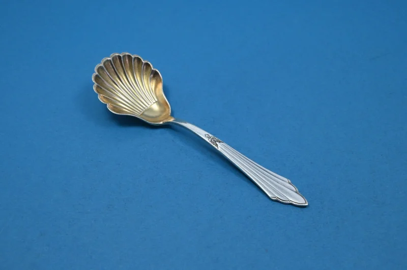 Versilberter Zuckerlöffel von WMF, Fächer WMF 900