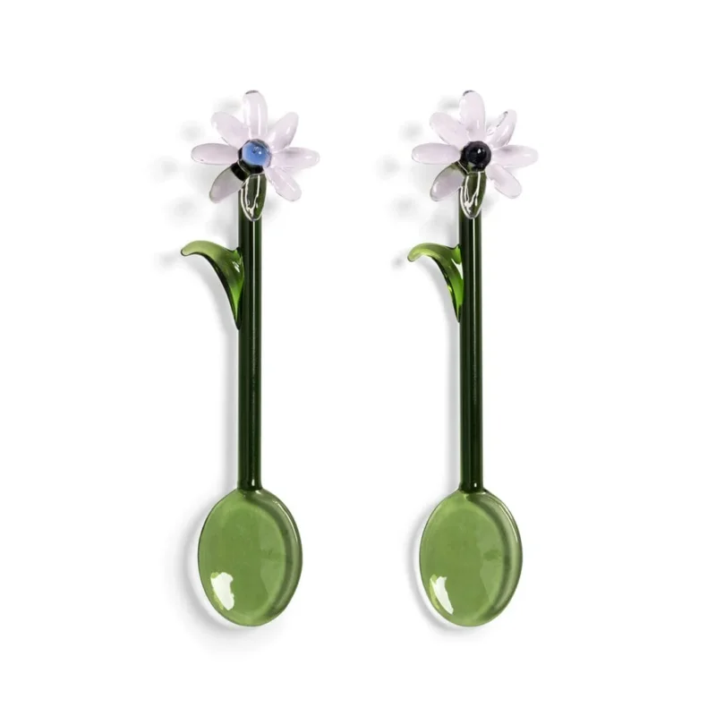 &Klevering - Lepel flora roze set van 2 Lepels &Klevering