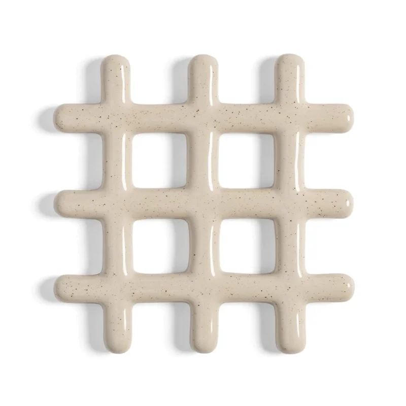 &Klevering - Onderzetter - Grid - Beige Onderzetter &Klevering