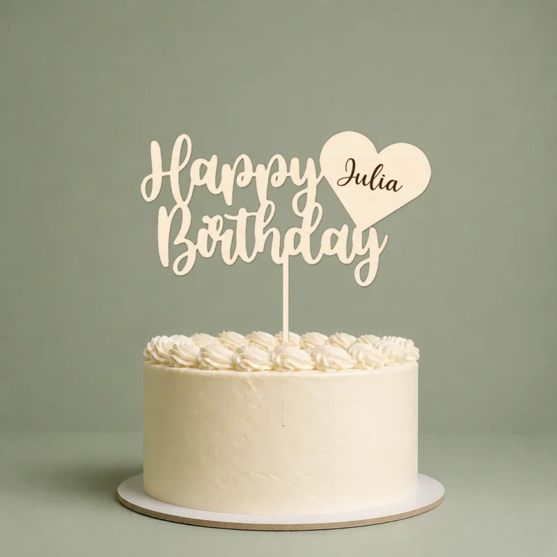 Happy Birthday Cake Topper Geburtstag Kuchendeko personalisiert mit Wunschnamen
