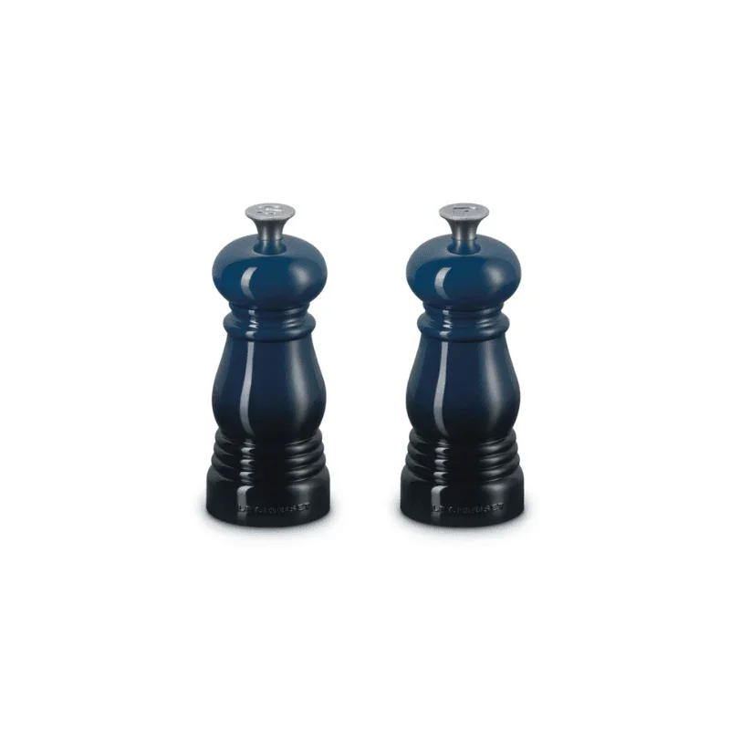 Le Creuset - Set van 2 Kleine Molens Nuit 11cm Peper- en Zoutmolen set Le Creuset