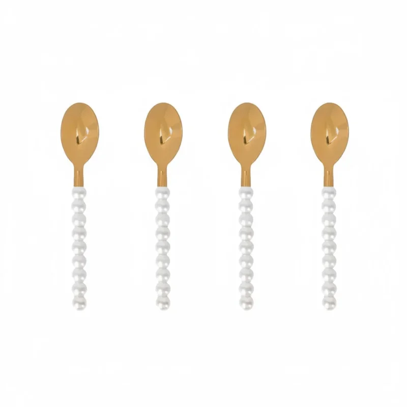 Lepelclub - Koffielepels - Parel - Set Van 4 LepelClub