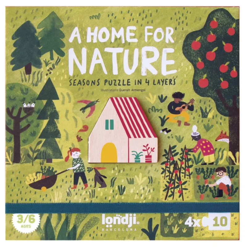 Jahreszeiten-Puzzle „A Home for Nature“ von Londi