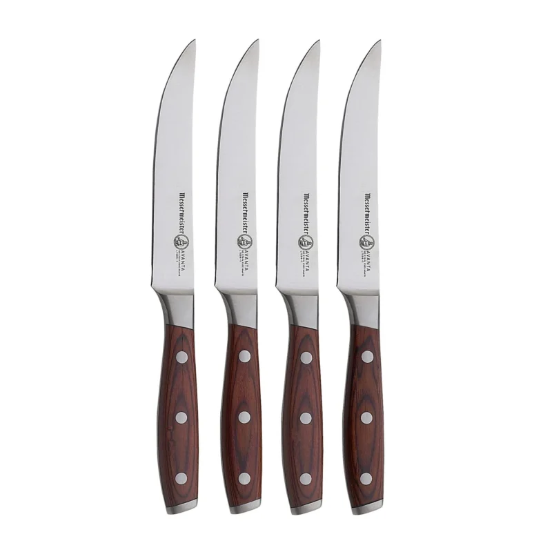Messermeister - Avanta 4-delige pakkahouten steak messenset Messensets Messermeister