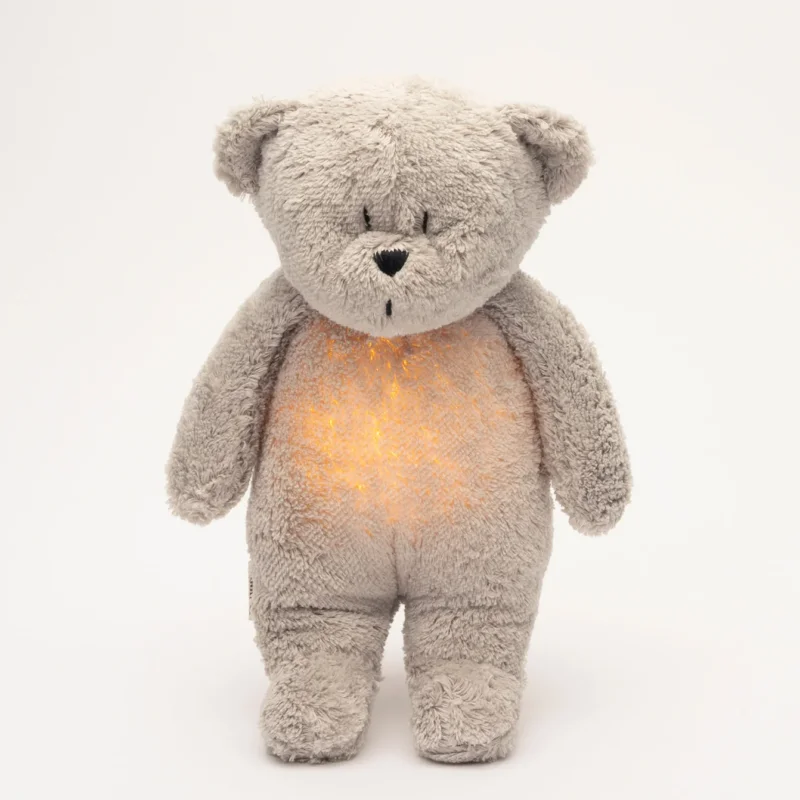 Moonie Einschlafhilfe Teddybär im Farbton Grau