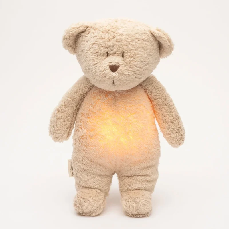 Moonie Teddybär Einschlafhilfe und Kuscheltier im Farbton Organic Sand