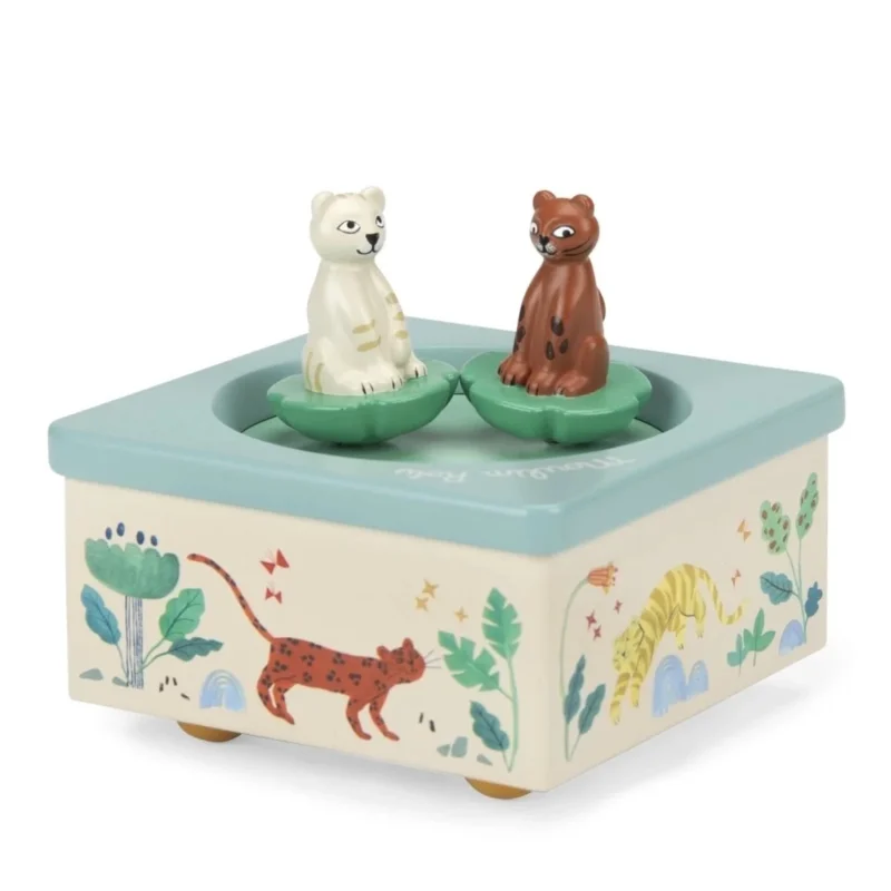 Spieluhr Mawa von Moulin Roty mit Tiger und Leopard