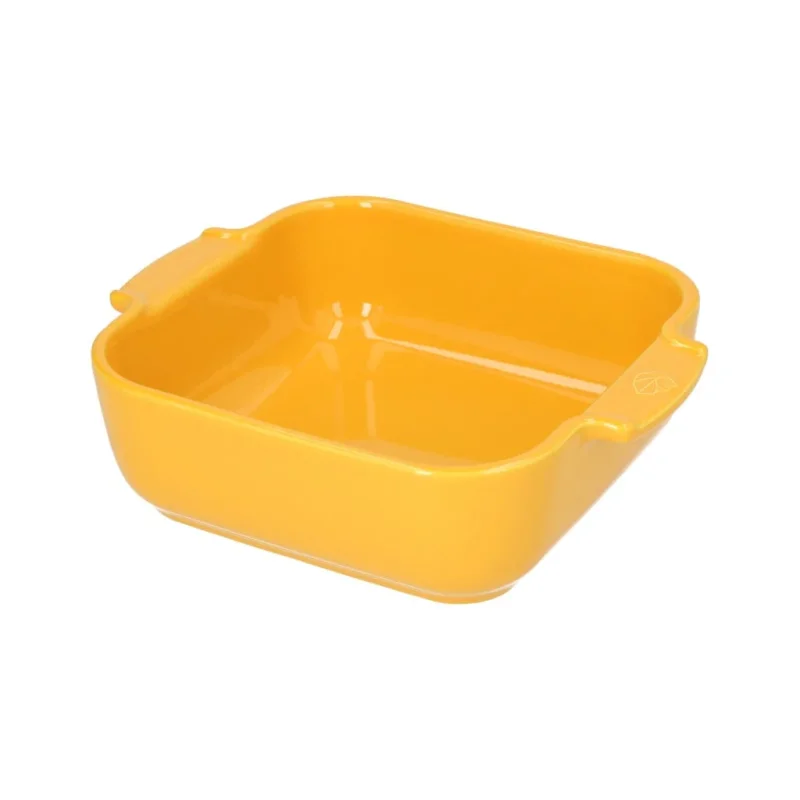 Peugeot - Appolia Ovenschaal Vierkant 21 cm Saffraangeel Ovenschaal Peugeot