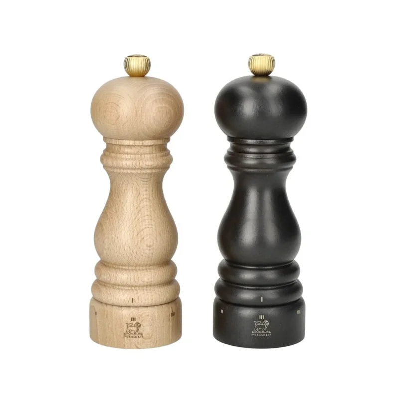 Peugeot - Paris Peper- en Zoutmolen set 18 cm Chocolade en Naturel Peper- en Zoutmolen set Peugeot