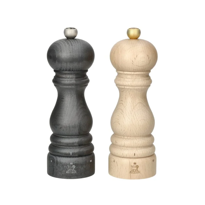 Peugeot - Paris Peper- en Zoutmolen set 18 cm Grafiet en Naturel Peper- en Zoutmolen set Peugeot
