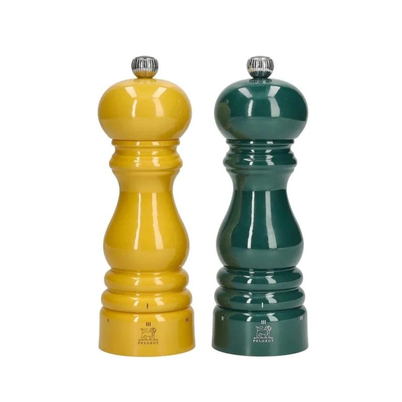 Peugeot - Paris Peper- en Zoutmolen set 18 cm Saffraangeel en Forest Groen Peper- en Zoutmolen set Peugeot