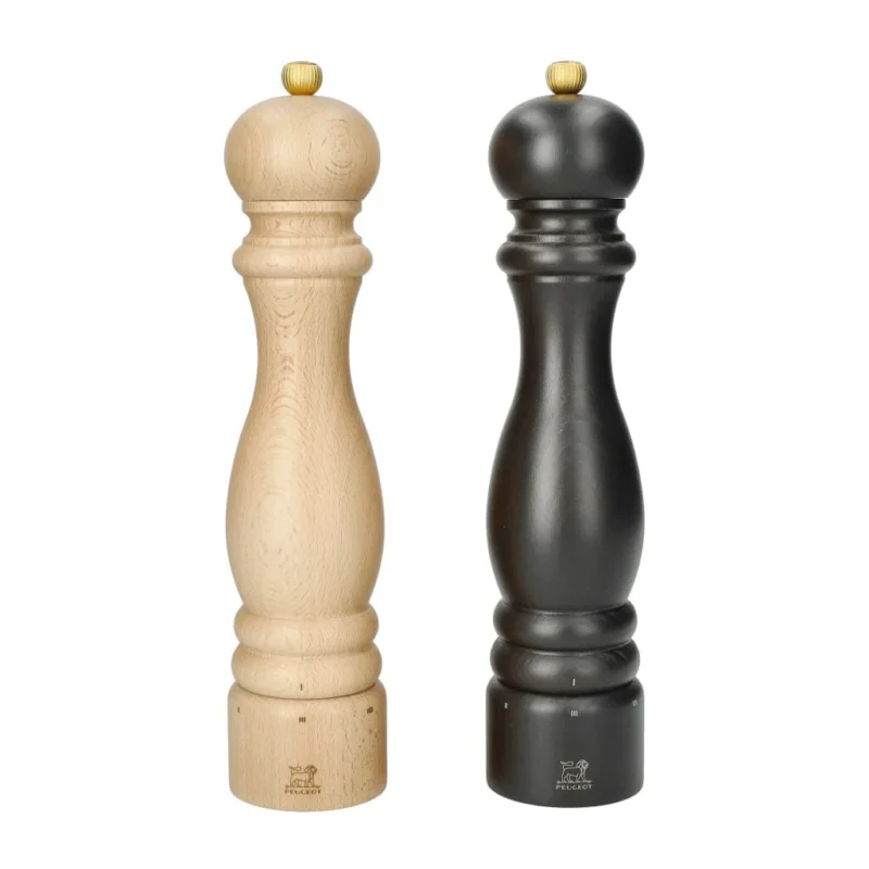 Peugeot - Paris Peper- en Zoutmolen set 30 cm Chocolade en Naturel Peper- en Zoutmolen set Peugeot