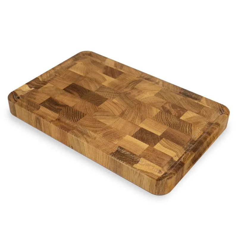 Satake - Snijplank Eiken Gestoken met goot - 30x20x3 cm Snijplanken Satake