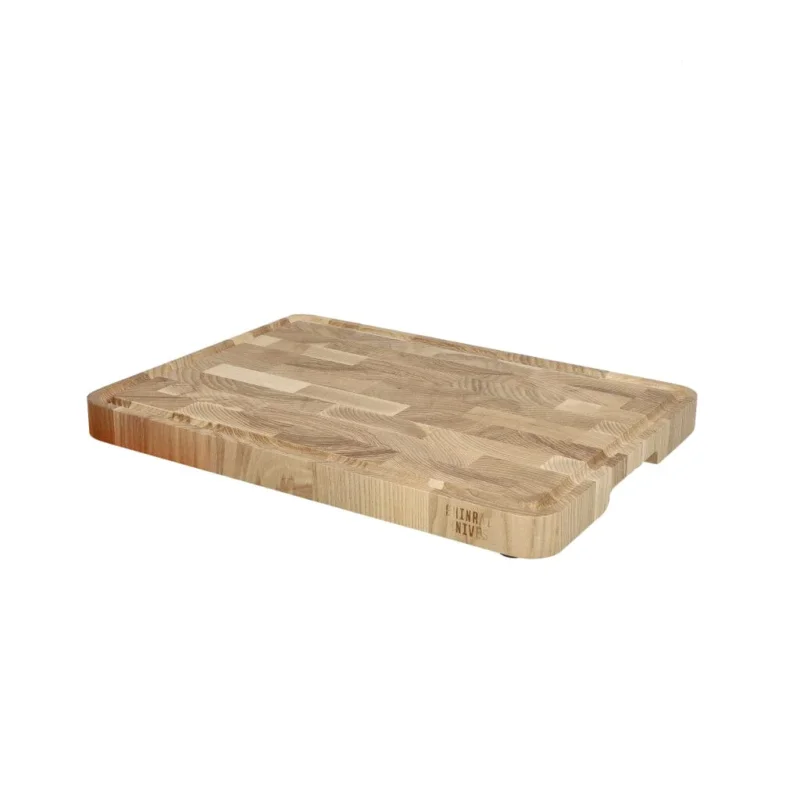 Shinrai Knives - Luxe Snijplank Essenhout - Kopshout - 35 × 25 × 2.5 cm Houten snijplank Shinrai Knives