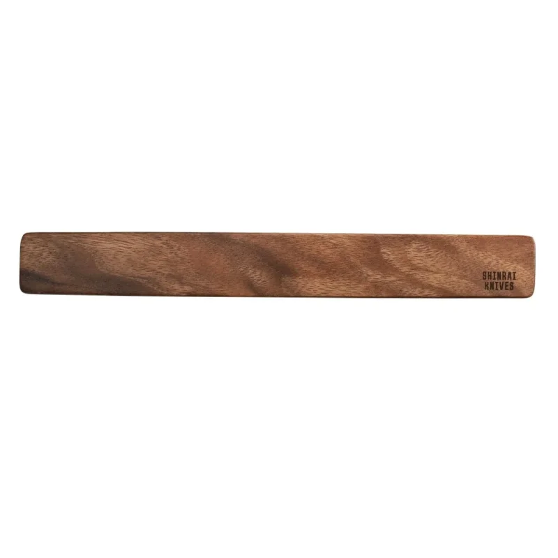 Shinrai Knives - Messenmagneet Muurstrip 40 cm - Walnotenhout Magneetstrip messen Shinrai Knives
