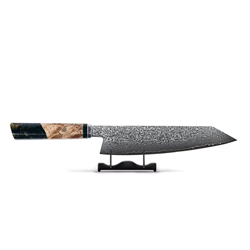 Shinrai Knives - Onyx Octagon Damascus Kiritsuke 23 cm - Special Edition Kiritsukemes Shinrai Knives