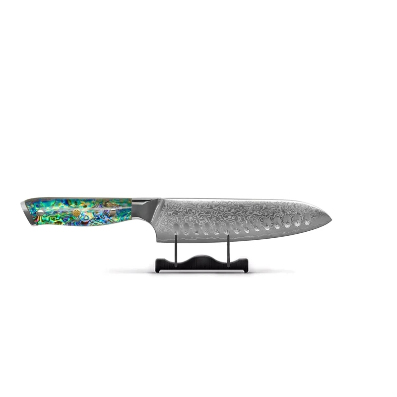 Shinrai Knives - Parelmoer Jewels 5-delige Messenset + Messenblok Stans Messenset met blok Shinrai Knives