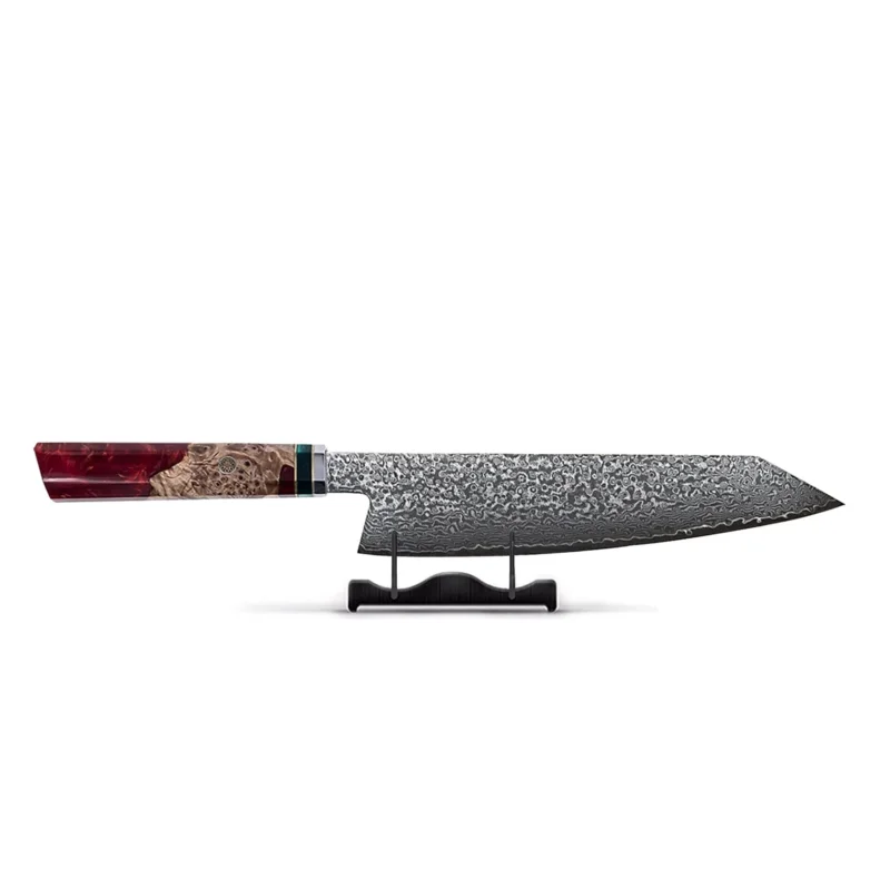 Shinrai Knives - Ruby Octagon Damascus Kiritsuke 23 cm - Special Edition Kiritsukemes Shinrai Knives