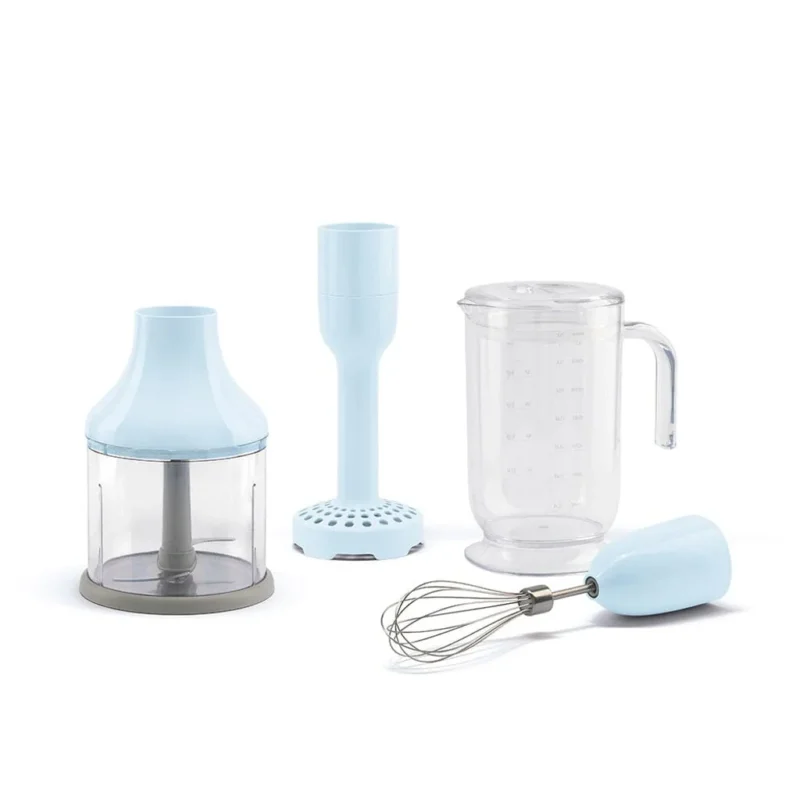 Smeg - Accessoires | 4 accessories set, Pastelblauw, Beaker, Chopper, Whisk, Masher Accessoireset Smeg