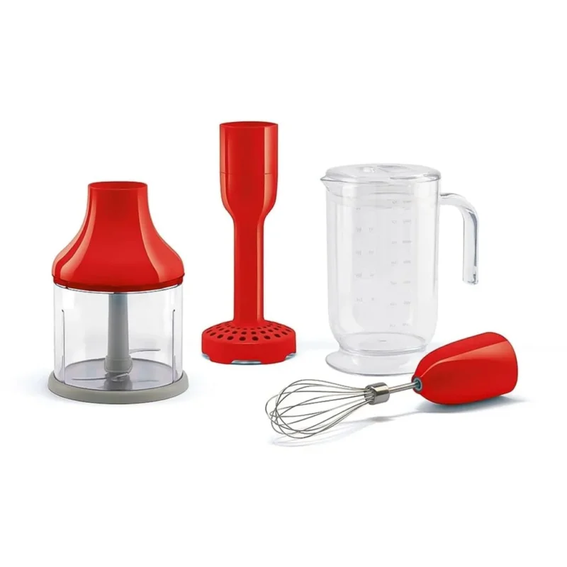 Smeg - Accessoires | 4 accessories set, Rood, Beaker, Chopper, Whisk, Masher Accessoireset Smeg