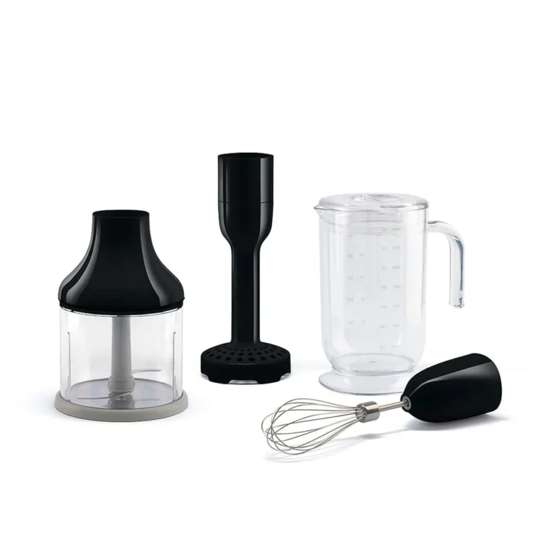 Smeg - Accessoires | 4 accessories set, Zwart, Beaker, Chopper, Whisk, Masher Accessoireset Smeg