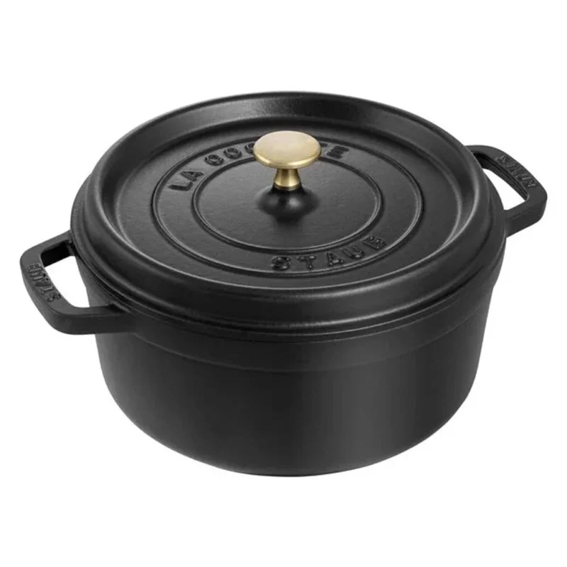 Staub - Ronde cocotte 28 cm - zwart Staub