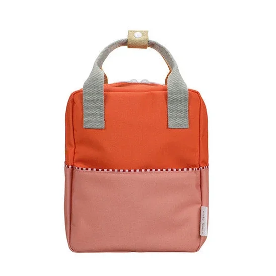 Kinderrucksack Small colourblocking lifebuoy orange & coral pink von Sticky Lemon_01