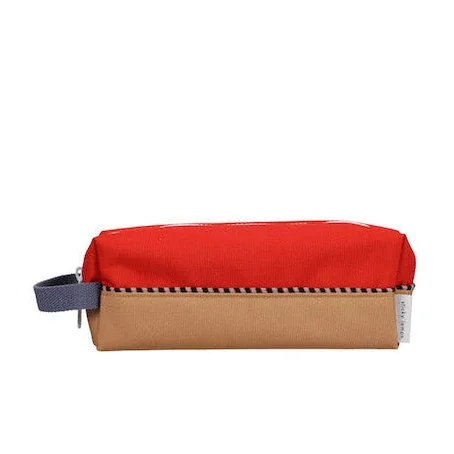Federmäppchen Colourblocking Red hat & Jane beige von Sticky Lemon_01
