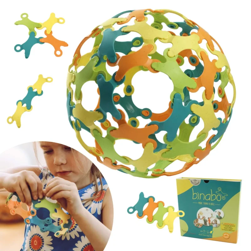 Binabo Konstruktionsspielzeug von TicToys bestehend aus 60 bunten Chips