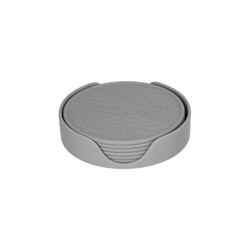 Tools2Cook - Siliconen Onderzetterset (7 stuks) Nutmeg Grey Onderzetter Tools2Cook