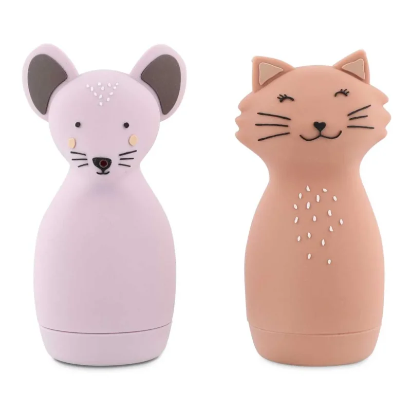 Badespielzeug Spritztiere Mrs. Mouse und Mrs. Cat von Trixie