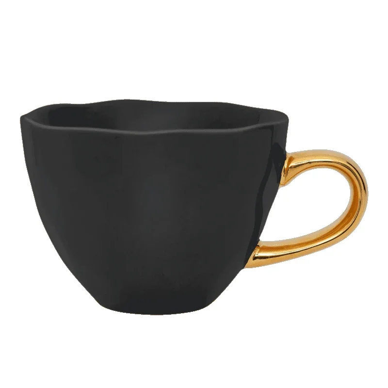 Urban Nature Culture - Good Morning - Cappuccino Mok - Black Urban Nature Culture