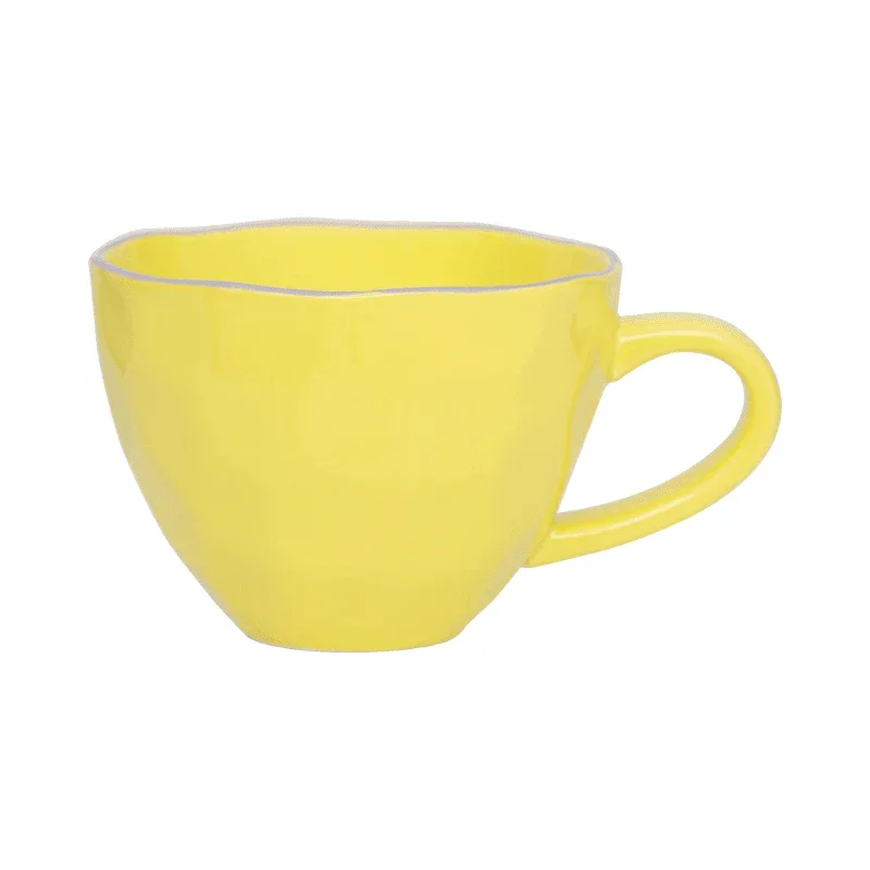Urban Nature Culture - Good Morning - Cappuccino Mok - Sculpted - Lime Light Urban Nature Culture