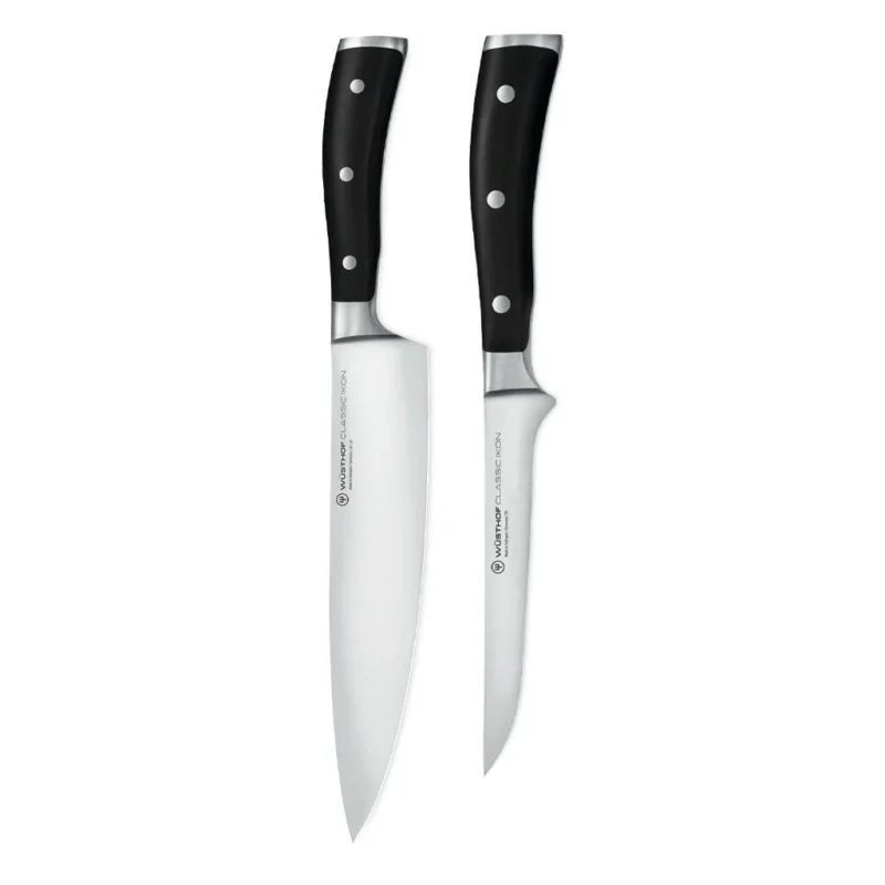 Wüsthof - Classic Ikon 2-delige Messenset - Koksmes + Fileermes Messenset Wusthof